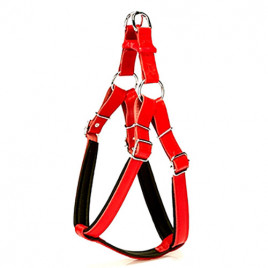 2,5x65-75cm Konfor Ronin Deri Göğüs Tasması Red | Köpek Göğüs Tasması