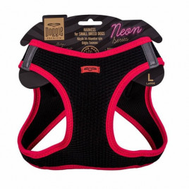 L Neon Havalı Dokuma Göğüs Tasması Pembe 42-48 Cm | Köpek Göğüs Tasması