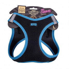 L Neon Havalı Dokuma Küçük Irk Göğüs Tasması Mavi 42-48 Cm | Köpek Göğüs Tasması