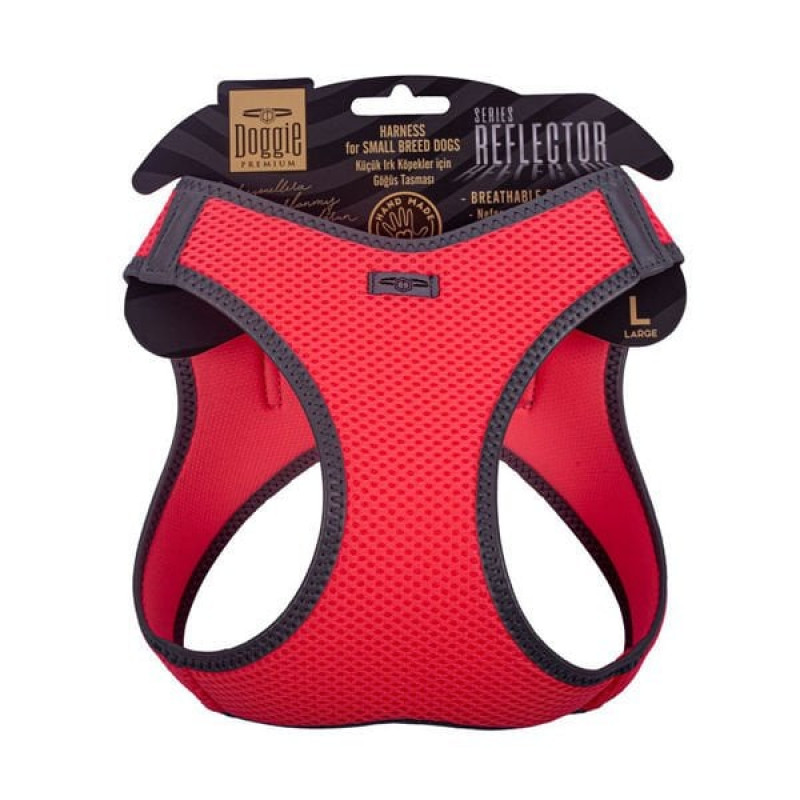 Doggie L Reflektör Havalı Dokuma Göğüs Tasması Pembe 42-48 Cm | Köpek Göğüs Tasması Doggie L Reflektör Havalı Dokuma Göğüs Tasması Pembe 42-48 Cm | Köpek Göğüs Tasması