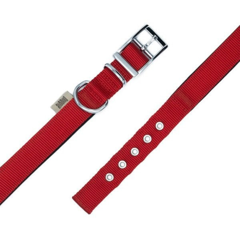 Doggie M Elit Dokuma Boyun Tasması Kırmızı 3x42-50 Cm | Köpek Boyun Tasması