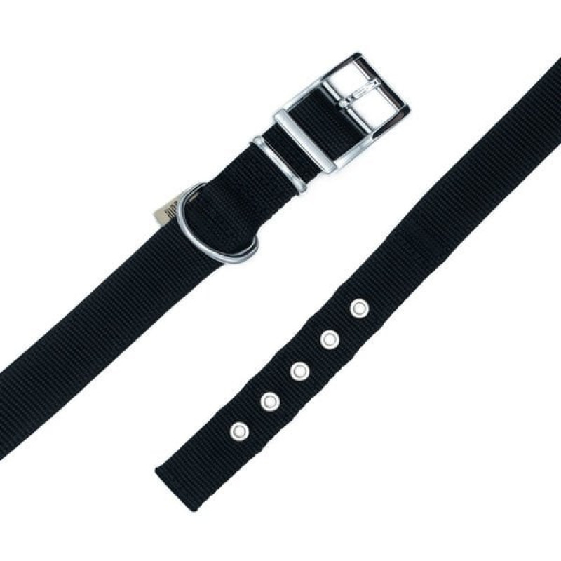 Doggie M Elit Dokuma Boyun Tasması Siyah 3x42-50 Cm | Köpek Boyun Tasması