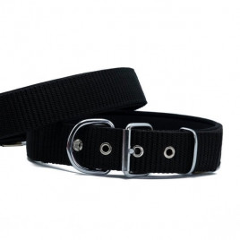 M Elit Dokuma Boyun Tasması Siyah 4x52-60 Cm | Köpek Boyun Tasması