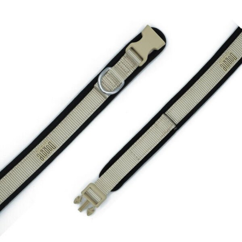 Doggie M Havalı Dokuma Boyun Tasması Kamuflaj 2x35-45 Cm | Köpek Boyun Tasması