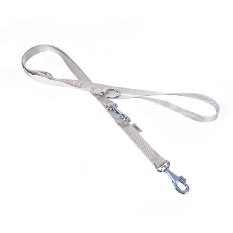 Doggie M Klasik Dokuma Gezdirme Tasması Haki 2.5x120-200 Cm | Köpek Gezdirme Tasması