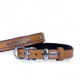 M Konfor Deri İsimlikli Boyun Tasması Camel 2.5x37-45 Cm | Köpek Boyun Tasması M Konfor Deri İsimlikli Boyun Tasması Camel 2.5x37-45 Cm | Köpek Boyun Tasması