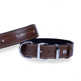 M Konfor Deri İsimlikli Boyun Tasması Kahverengi 4x52-60 Cm | Köpek Boyun Tasması M Konfor Deri İsimlikli Boyun Tasması Kahverengi 4x52-60 Cm | Köpek Boyun Tasması