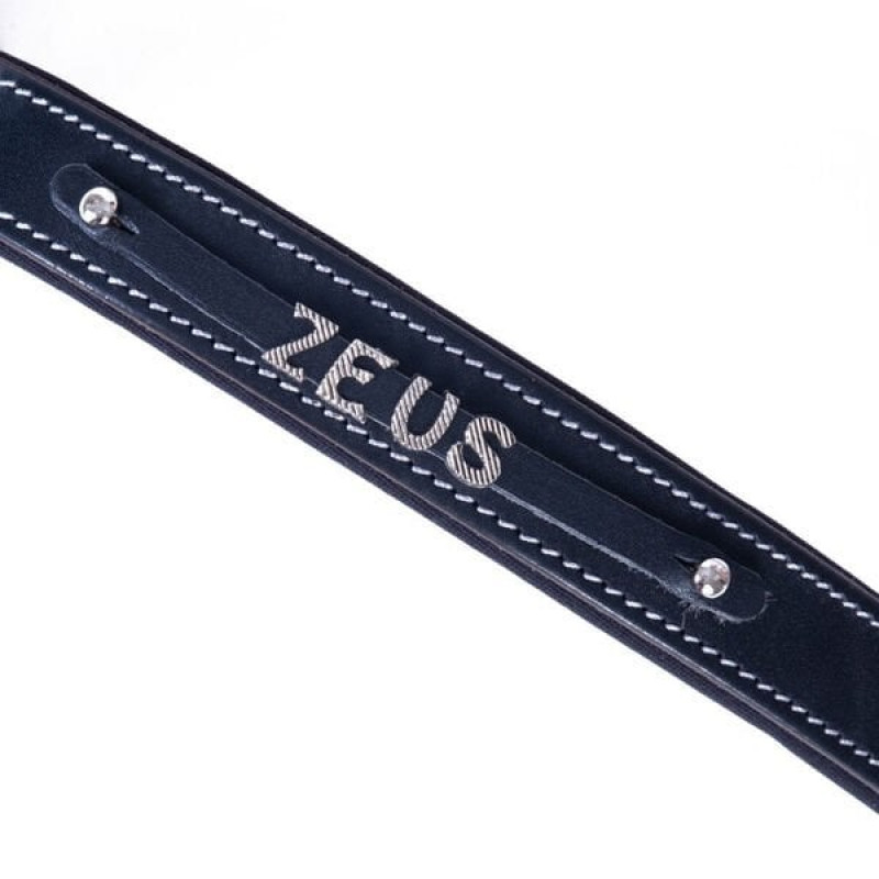 Doggie M Konfor Deri İsimlikli Boyun Tasması Siyah 2.5x37-45 Cm | Köpek Boyun Tasması