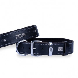 M Konfor Deri İsimlikli Boyun Tasması Siyah 3,5x47-55 Cm | Köpek Boyun Tasması