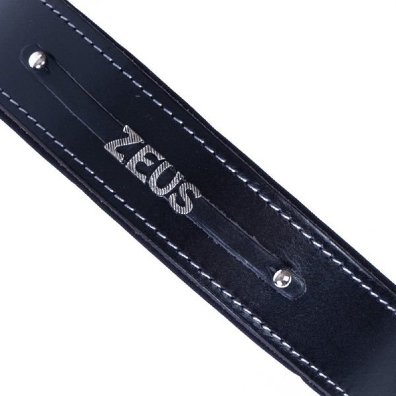 Doggie M Konfor Deri İsimlikli Boyun Tasması Siyah 4x52-60 Cm | Köpek Boyun Tasması