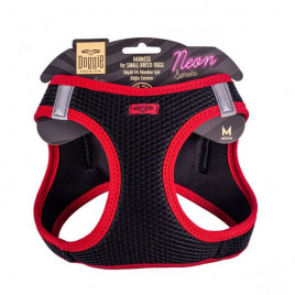 M Neon Havalı Dokuma Küçük Irk Göğüs Tasması Kırmızı 38-44 Cm | Köpek Göğüs Tasması