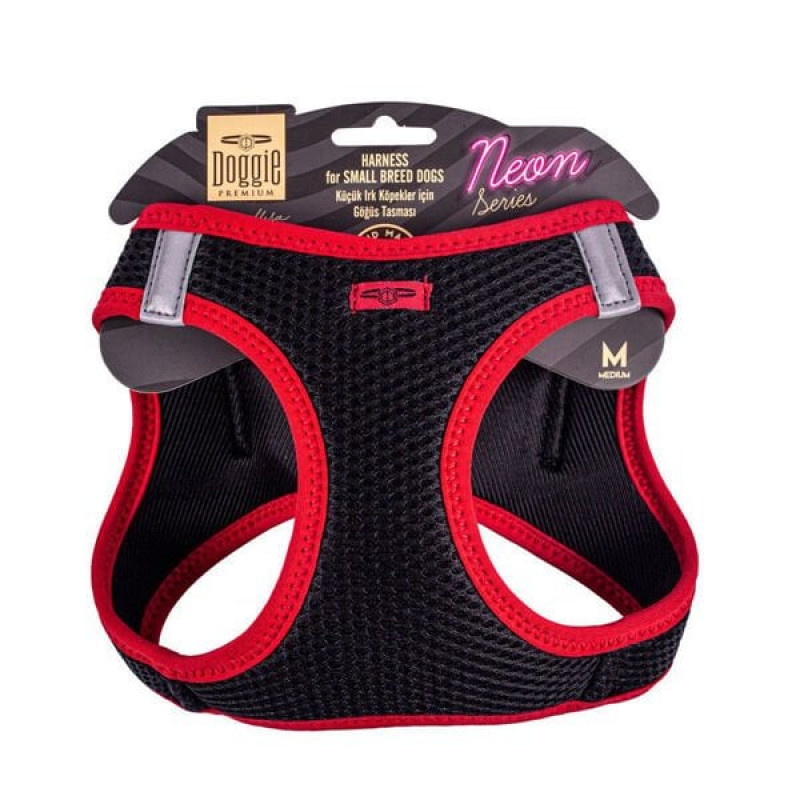 Doggie M Neon Havalı Dokuma Küçük Irk Göğüs Tasması Kırmızı 38-44 Cm | Köpek Göğüs Tasması Doggie M Neon Havalı Dokuma Küçük Irk Göğüs Tasması Kırmızı 38-44 Cm | Köpek Göğüs Tasması
