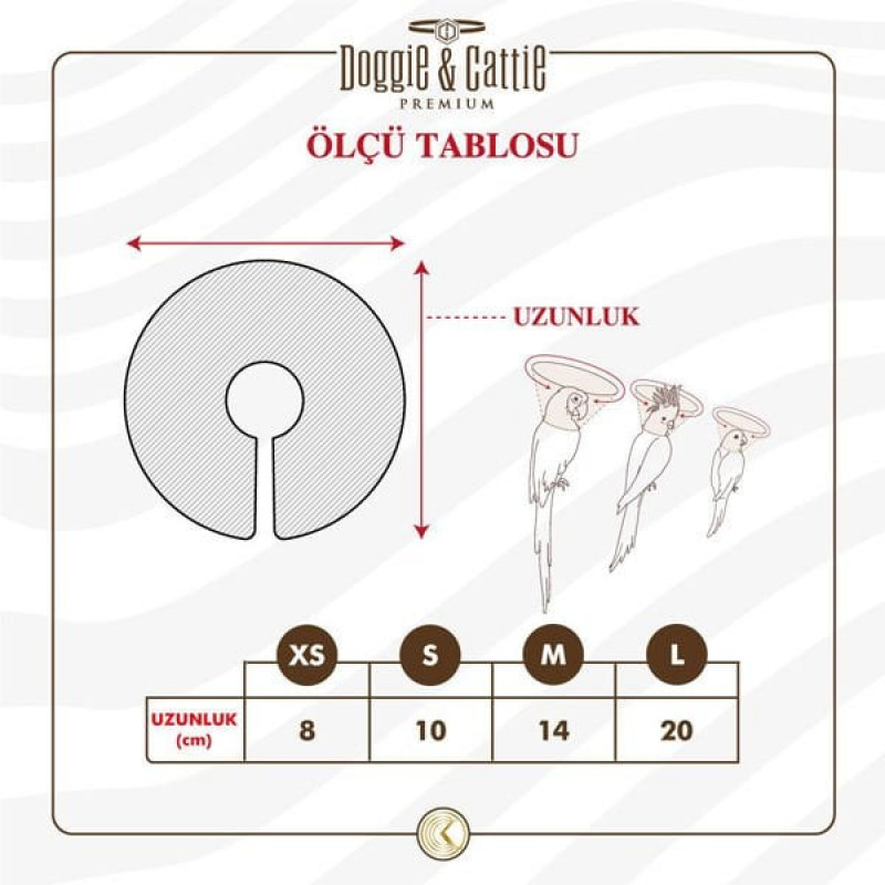 Doggie S Elizabeth Yakalık 10 Cm | Kuş Diğer Ürünler
