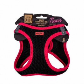 S Neon Havalı Dokuma Küçük Irk Göğüs Tasması Pembe 32-38 Cm | Köpek Göğüs Tasması