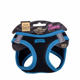XXS Neon Havalı Dokuma Göğüs Tasması Mavi 26-30 Cm | Köpek Göğüs Tasması