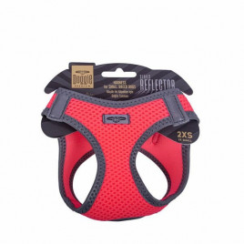XXS Reflektör Havalı Dokuma Küçük Irk Göğüs Tasması Pembe 26-30 Cm | Köpek Göğüs Tasması