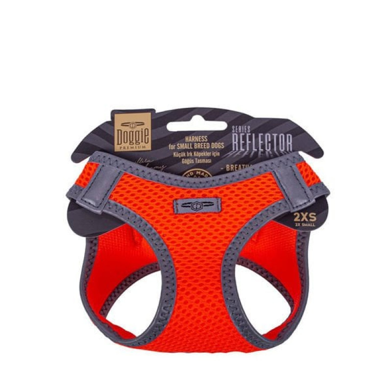 Doggie XXS Reflektör Havalı Dokuma Küçük Irk Göğüs Tasması Turuncu 26-30 Cm | Köpek Göğüs Tasması Doggie XXS Reflektör Havalı Dokuma Küçük Irk Göğüs Tasması Turuncu 26-30 Cm | Köpek Göğüs Tasması
