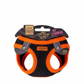 XXXS Neon Havalı Dokuma Göğüs Tasması Turuncu 22-26 Cm | Köpek Göğüs Tasması