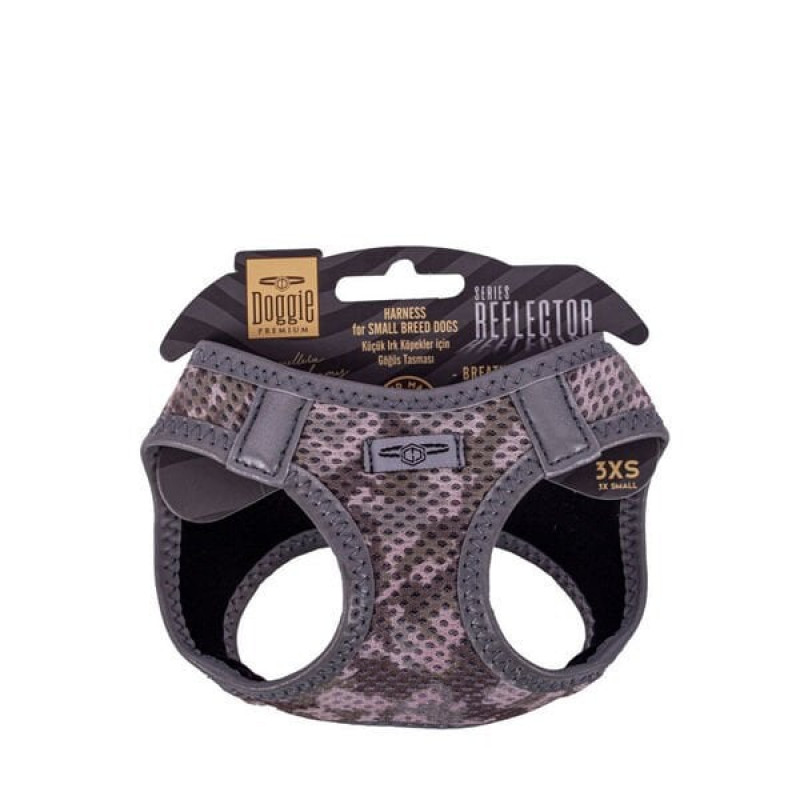 Doggie XXXS Reflektör Havalı Dokuma Göğüs Tasması Kamuflaj 22-26 Cm | Köpek Göğüs Tasması Doggie XXXS Reflektör Havalı Dokuma Göğüs Tasması Kamuflaj 22-26 Cm | Köpek Göğüs Tasması