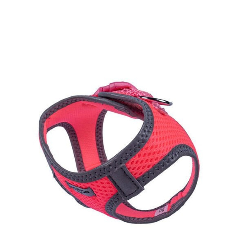 Doggie XXXS Reflektör Havalı Dokuma Göğüs Tasması Pembe 22-26 Cm | Köpek Göğüs Tasması