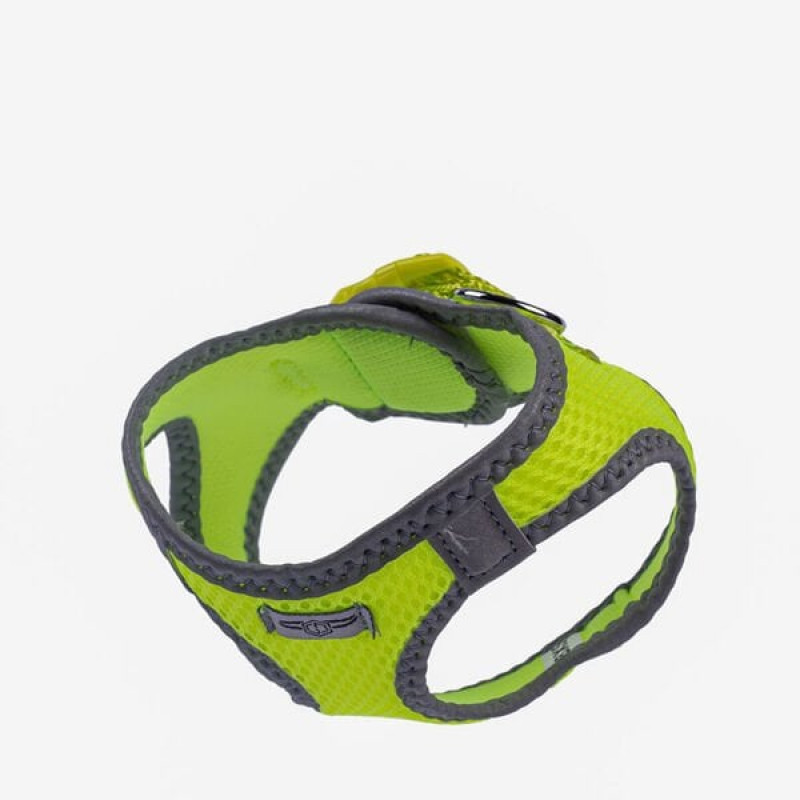 Doggie XXXS Reflektör Havalı Dokuma Göğüs Tasması Sarı 22-26 Cm | Köpek Göğüs Tasması