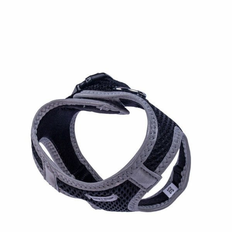 Doggie XXXS Reflektör Havalı Dokuma Küçük Irk Göğüs Tasması Siyah 22-26 Cm | Köpek Göğüs Tasması