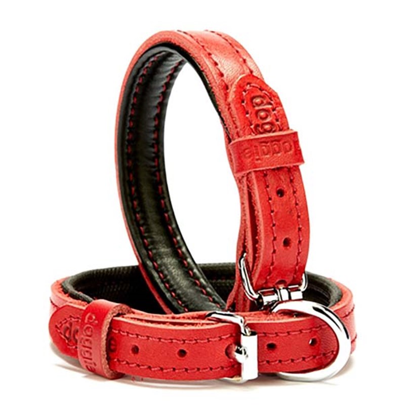 Doggie 1,5x25-30 Cm Yumuşak Pedli Firstclass Deri Boyun Tasması Red | Köpek Boyun Tasması Doggie 1,5x25-30 Cm Yumuşak Pedli Firstclass Deri Boyun Tasması Red | Köpek Boyun Tasması