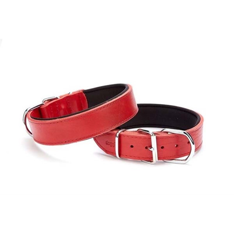 Doggie 4x57-65 Cm Çift Kat Deri Güçlü Sade Boyun Tasma Kırmızı | Köpek Boyun Tasması Doggie 4x57-65 Cm Çift Kat Deri Güçlü Sade Boyun Tasma Kırmızı | Köpek Boyun Tasması