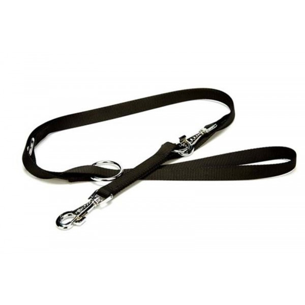 Doggie 2x120-190 Cm Çok Ayarlı Eğitimci Dokuma Gezdirme Black | Köpek Gezdirme Tasması