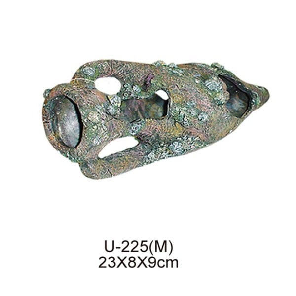 Dophin 23x8x9 Cm King Batık ince Testi | Akvaryum Dekor Fon