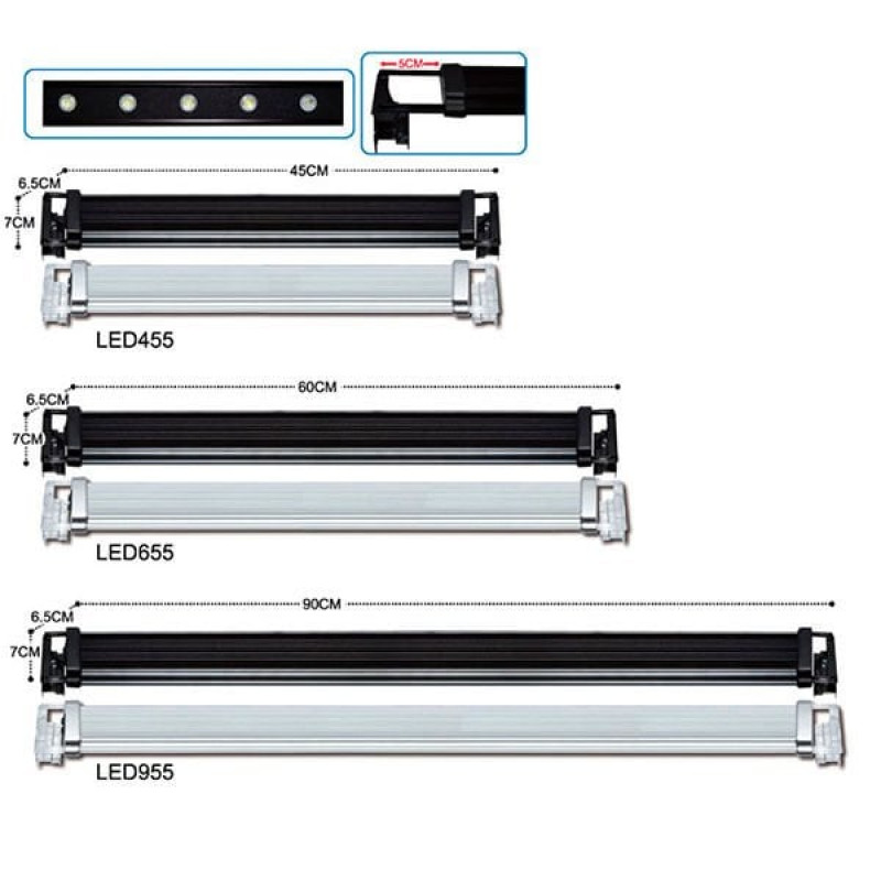 Dophin 45x7 Cm Gs Akvaryum Led Lamba 455W | Akvaryum Aydınlatma Dophin 45x7 Cm Gs Akvaryum Led Lamba 455W | Akvaryum Aydınlatma
