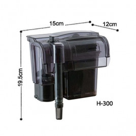 H 300 Askılı Filtre 360 L/h | Akvaryum İç Şelale Filtre H 300 Askılı Filtre 360 L/h | Akvaryum İç Şelale Filtre