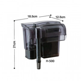 Dophin H 500 Askılı Filtre 510 L/h | Akvaryum İç Şelale Filtre