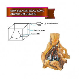 Kum Şelalesi Ağaç Kökü | Akvaryum Yapay Bitki Kum Şelalesi Ağaç Kökü | Akvaryum Yapay Bitki