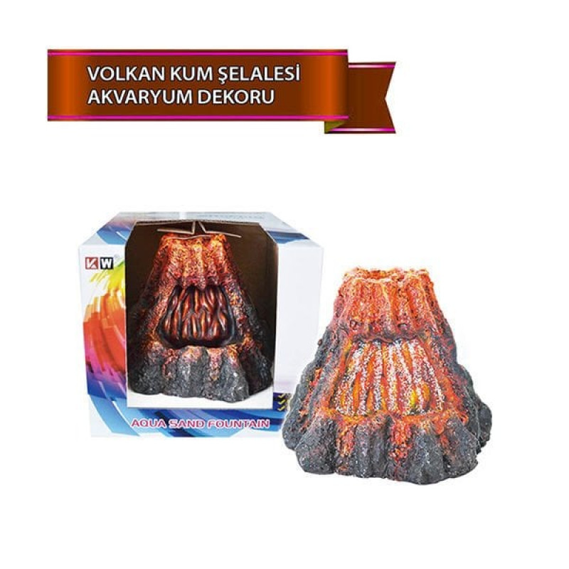 Dophin Kum Şelalesi Volkan | Akvaryum Dekor Fon Dophin Kum Şelalesi Volkan | Akvaryum Dekor Fon