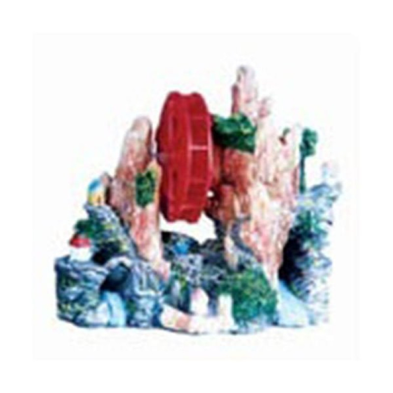 King Renkli Kayalıklı Çark | Akvaryum Dekor Fon King Renkli Kayalıklı Çark | Akvaryum Dekor Fon