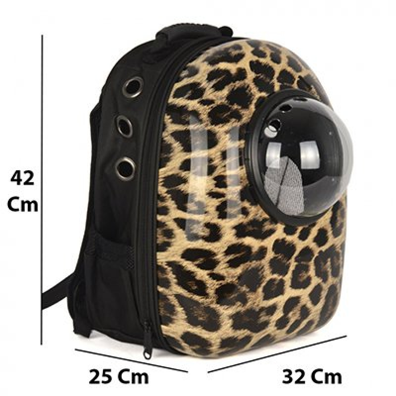 Dougesi Leopar Desenli Astronot Pet Sırt Çantası | Kedi Taşıma Çantası Dougesi Leopar Desenli Astronot Pet Sırt Çantası | Kedi Taşıma Çantası