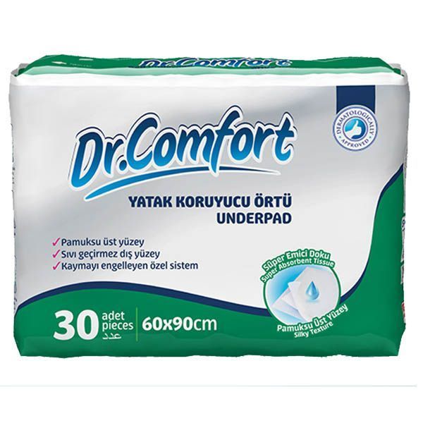 Dr.Comfort 60X90 Cm Süper Emici Çiş Pedi 30 Adet | Yavru Köpek Bakım