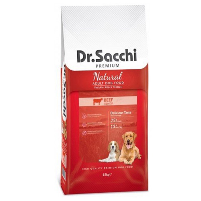 Dr. Sacchi 15 Kg Premium Natural Beef Yetişkin Köpek Maması | Yetişkin Köpek Kuru Maması Dr. Sacchi 15 Kg Premium Natural Beef Yetişkin Köpek Maması | Yetişkin Köpek Kuru Maması