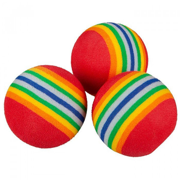Dr.Sacchi  2.5 Cm Renkli Sünger Top 12 Adet | Kedi Top Oyuncak