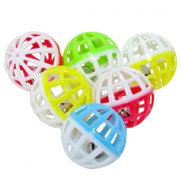 Dr.Sacchi  3.8 Cm Zilli Top 12 Adet | Kedi Top Oyuncak