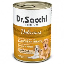Dr.Sacchi 400 Gr Tavuk Ve Hindi Etli Yetişkin | Yetişkin Köpek Konserve Maması Dr.Sacchi 400 Gr Tavuk Ve Hindi Etli Yetişkin | Yetişkin Köpek Konserve Maması