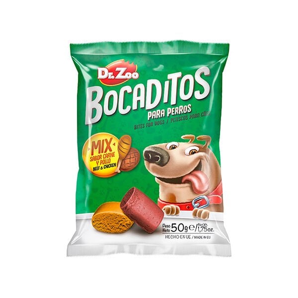 Dr. Zoo 50 Gr Bocaditos Tavuk ve Biftek | Köpek Atıştırmalık Ödül Maması
