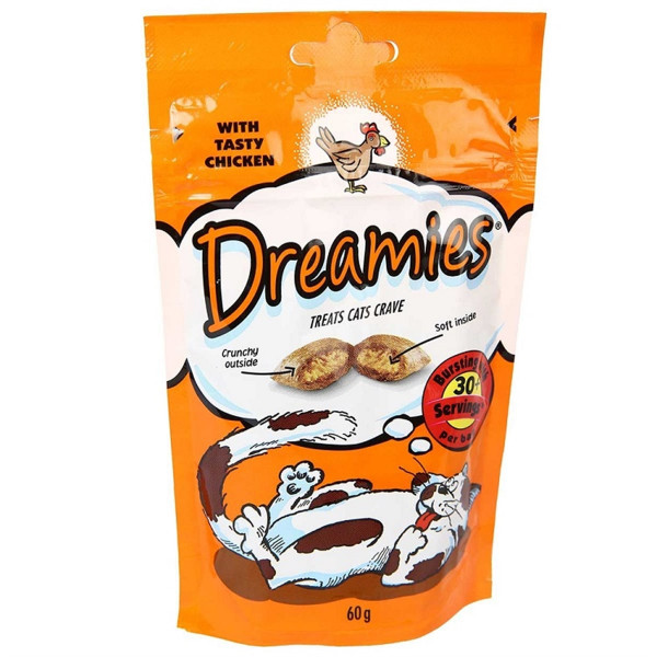 Dreamies 60 Gr Tavuklu | Kedi Bisküvi Ödül Maması
