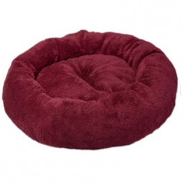 52x9h cm Peluş Simit Yatak Bordo | Peluş Köpek Yatağı 52x9h cm Peluş Simit Yatak Bordo | Peluş Köpek Yatağı