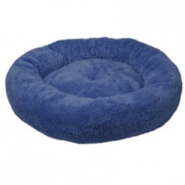 52x9h cm Peluş Simit Yatak Mavi | Peluş Köpek Yatağı 52x9h cm Peluş Simit Yatak Mavi | Peluş Köpek Yatağı