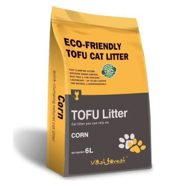 Dubex 6 Lt Tofu Mısır Kokulu Topaklanan Organik Kum | Organik Kedi Kumu