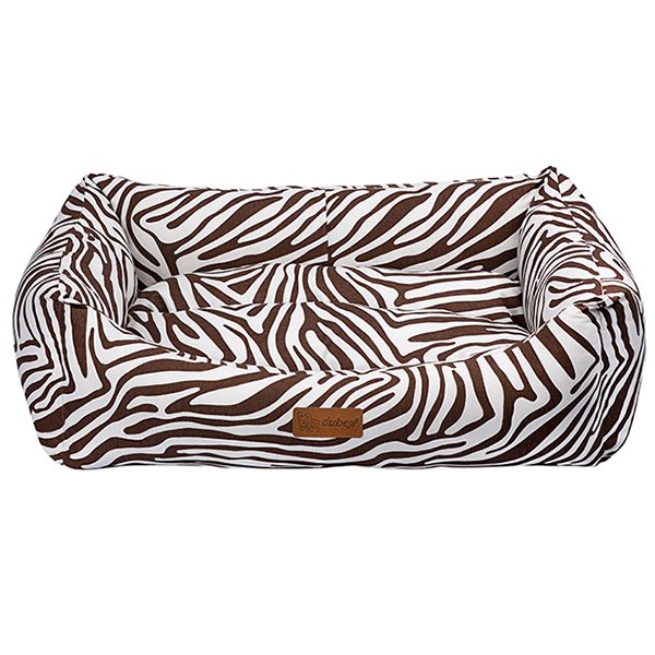 Dubex 70x95x22h cm Makaron Dikdörtgen Yatak Vr07 Kırmızı-Kahve(XL) | Kumaş Köpek Yatağı