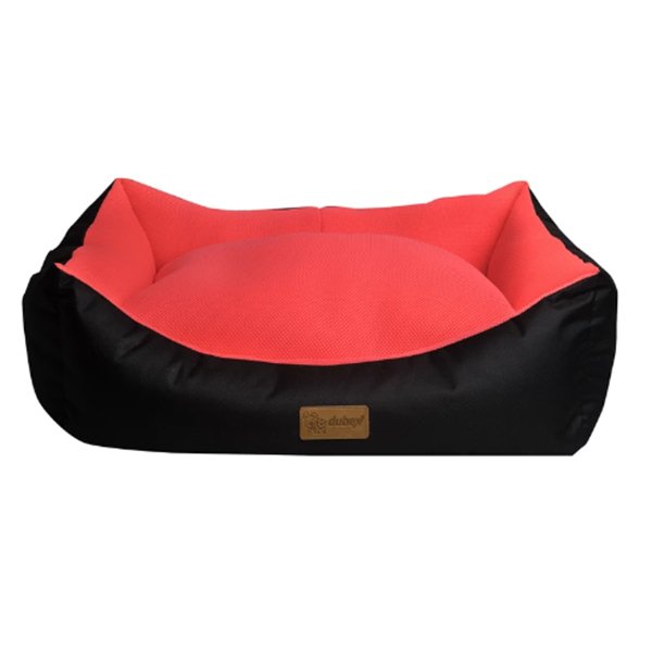 Dubex 78x60x22h Cm Dondurma Dikdörtgen Yatak Gri Pembe (L) | Köpek Serilnetici Yatak