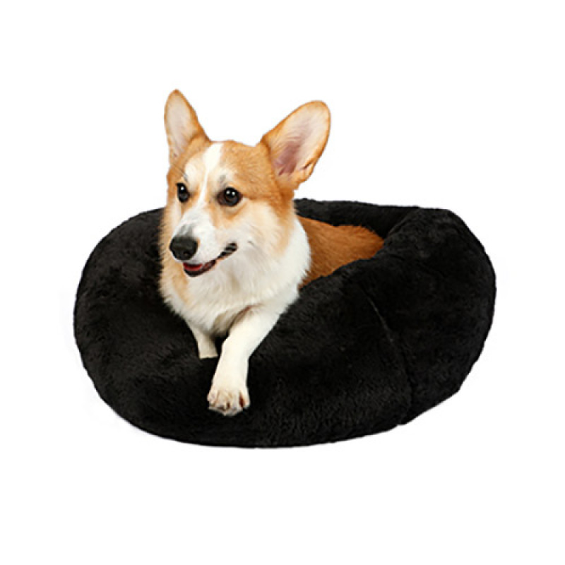 Dubex M Brownie Yuvarlak Yatak Antrasit Gri 60x22 Cm | Simit Kedi Yatağı